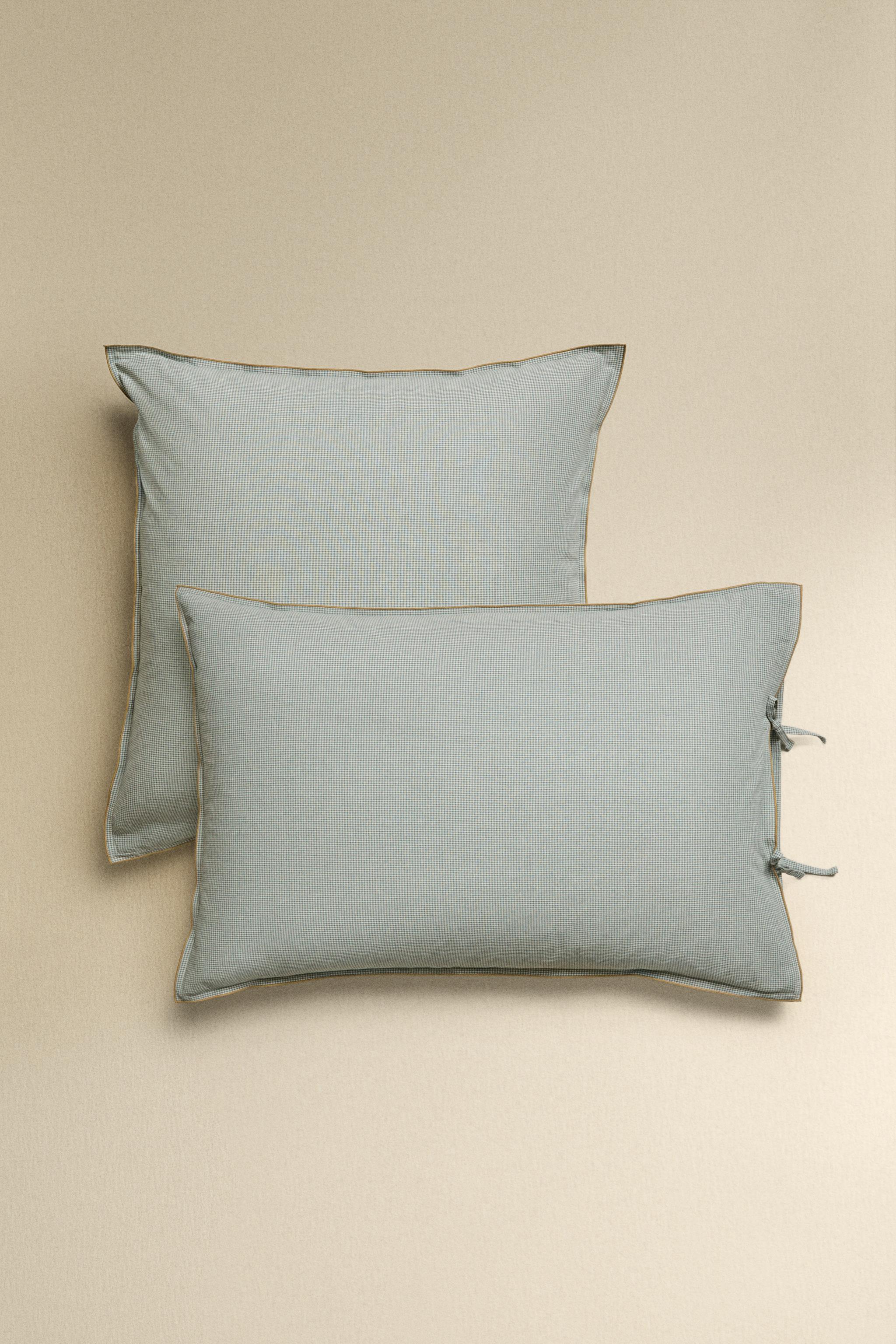 KATHARINE POLE MINI CHECK PILLOWCASE